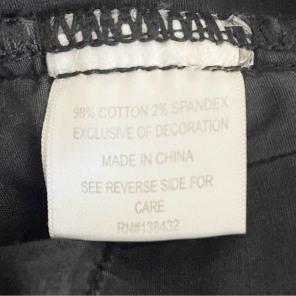MODCLOTH Black High Rise Skinny Slacks Size 6 - Picture 6 of 7